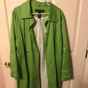 Lime green coat 18/20 Lane Bryant